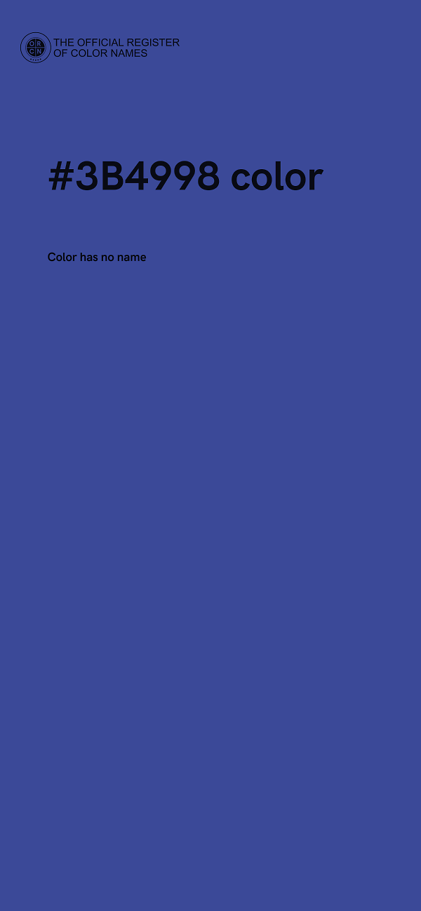 #3B4998 color image
