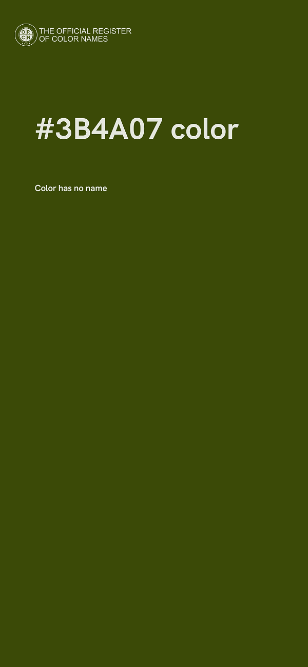 #3B4A07 color image