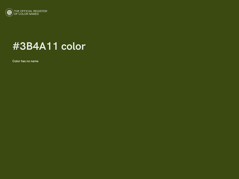 #3B4A11 color image