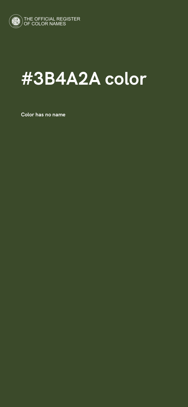 #3B4A2A color image