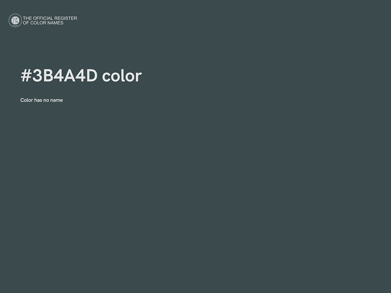 #3B4A4D color image