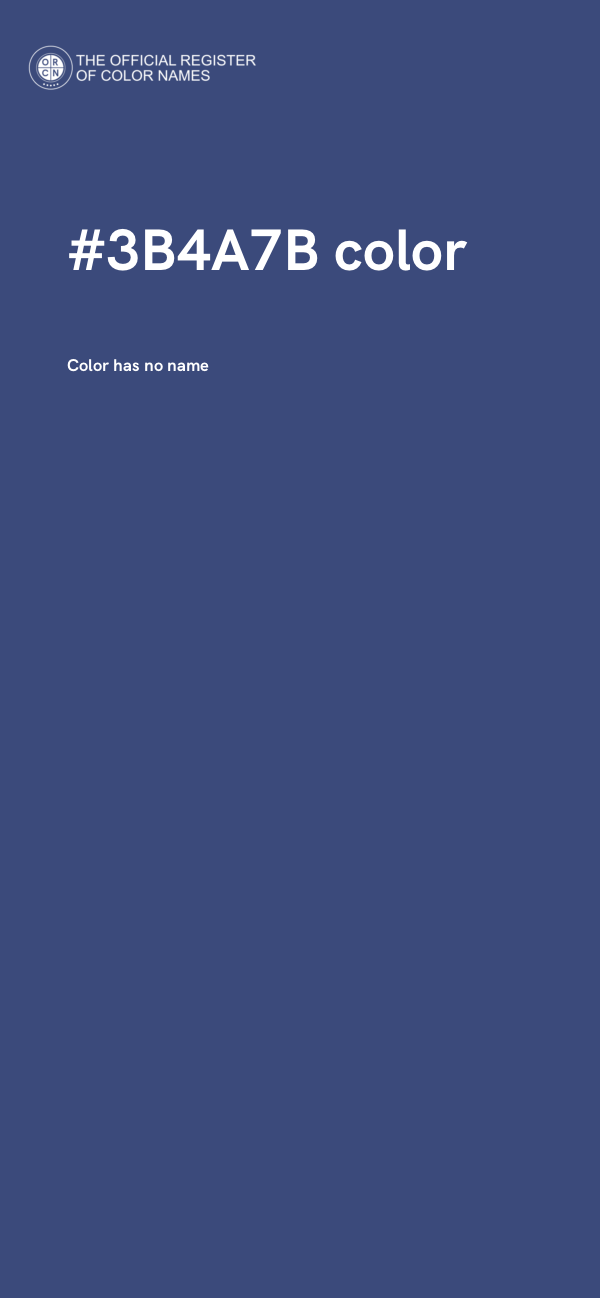 #3B4A7B color image