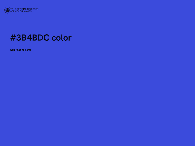 #3B4BDC color image