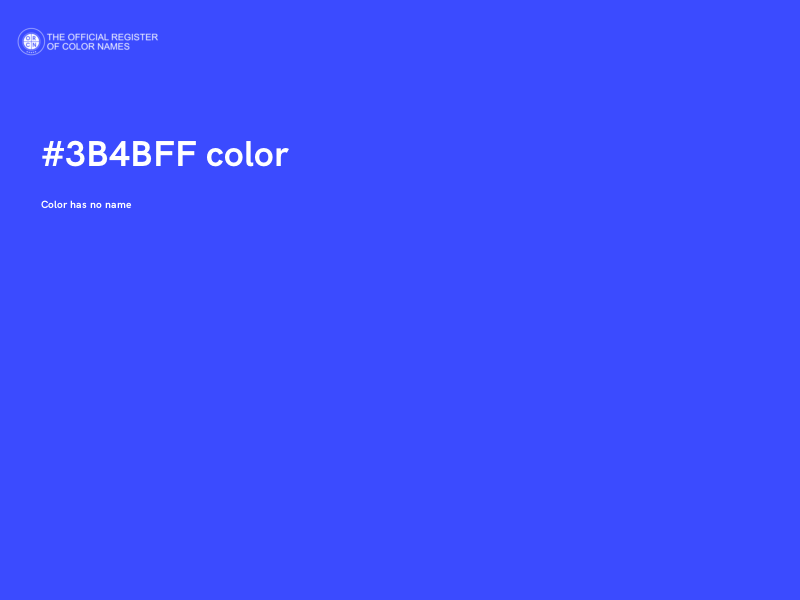 #3B4BFF color image