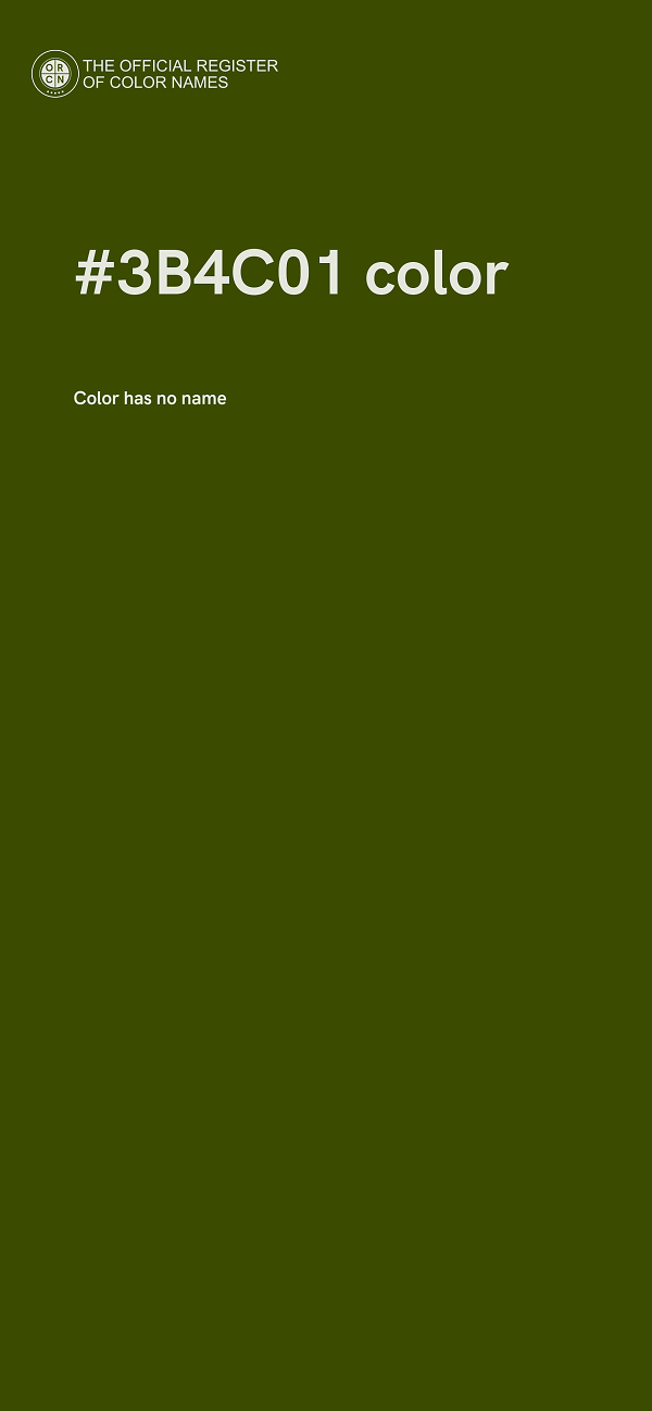 #3B4C01 color image