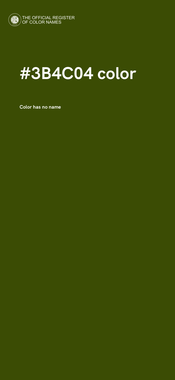 #3B4C04 color image