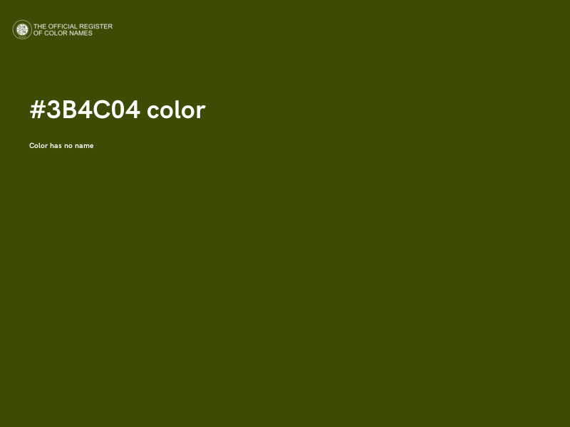 #3B4C04 color image