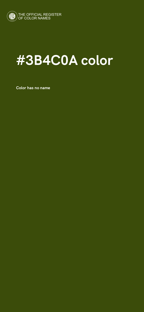#3B4C0A color image