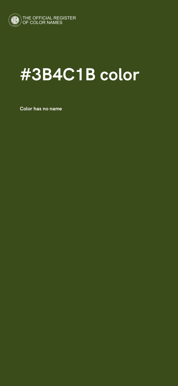 #3B4C1B color image