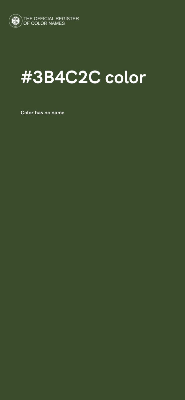 #3B4C2C color image