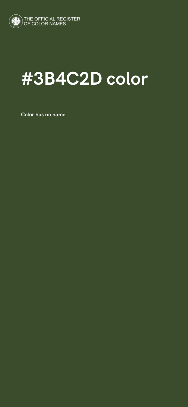 #3B4C2D color image