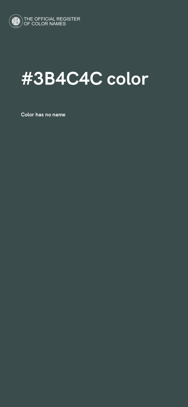 #3B4C4C color image