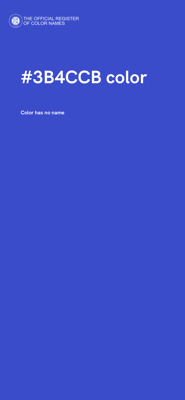 #3B4CCB color image