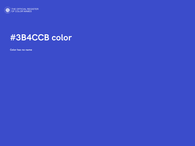 #3B4CCB color image