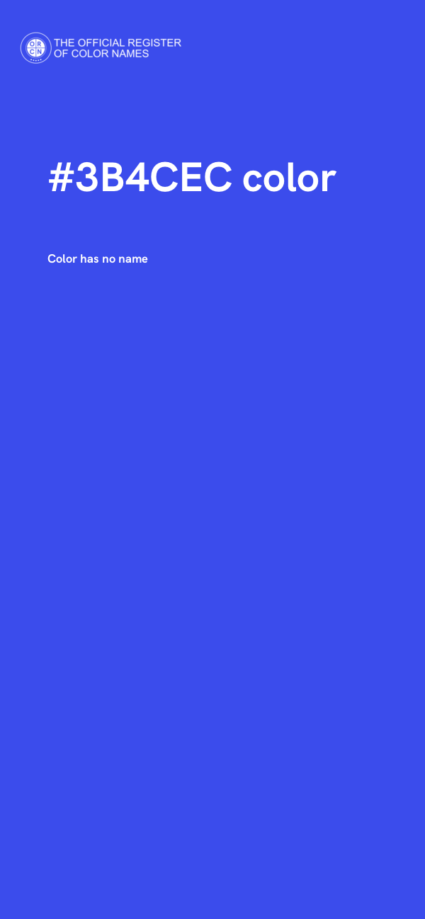 #3B4CEC color image