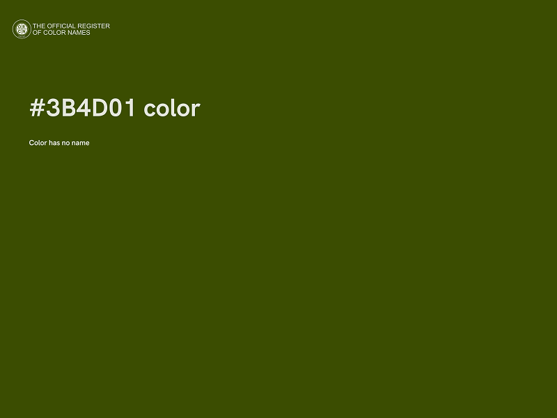 #3B4D01 color image