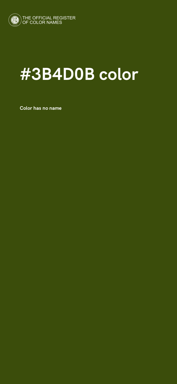 #3B4D0B color image
