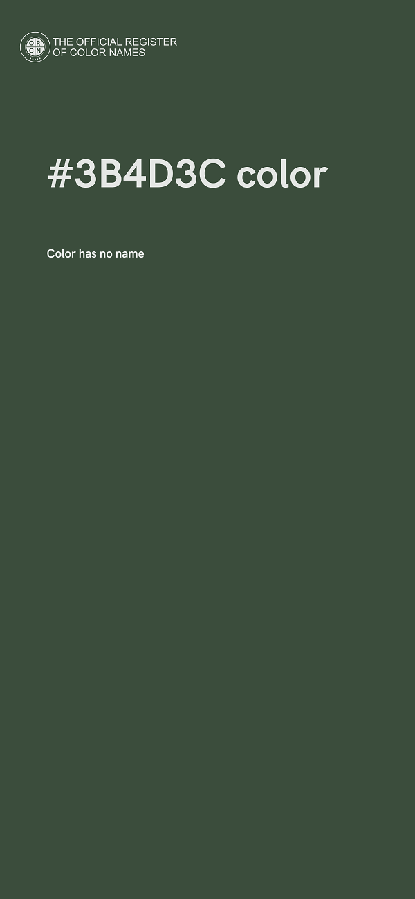 #3B4D3C color image