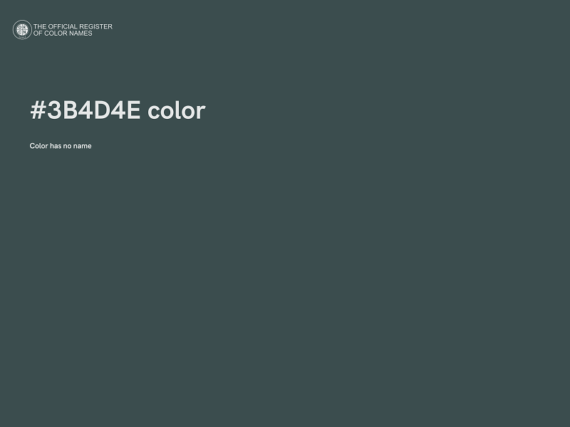 #3B4D4E color image