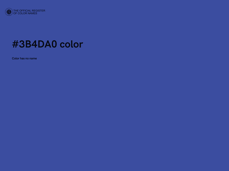 #3B4DA0 color image