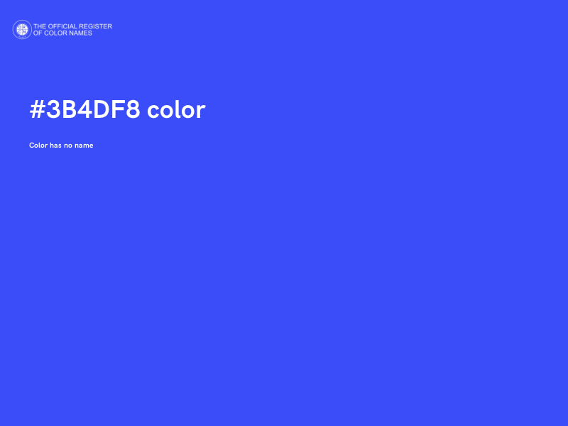 #3B4DF8 color image