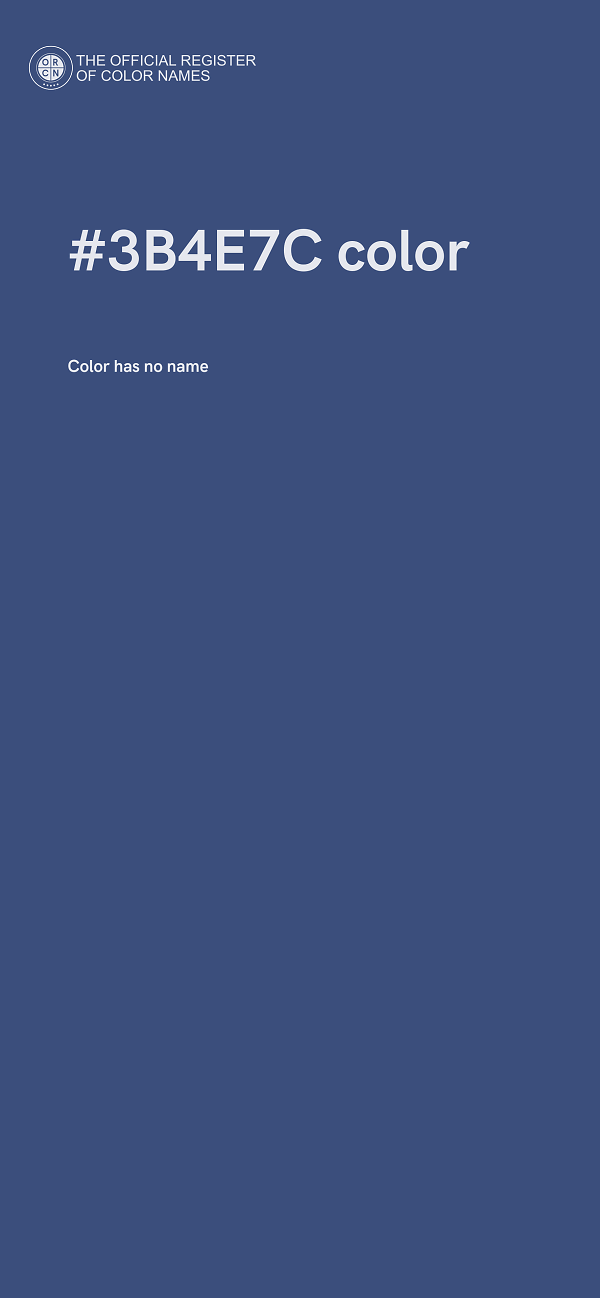 #3B4E7C color image