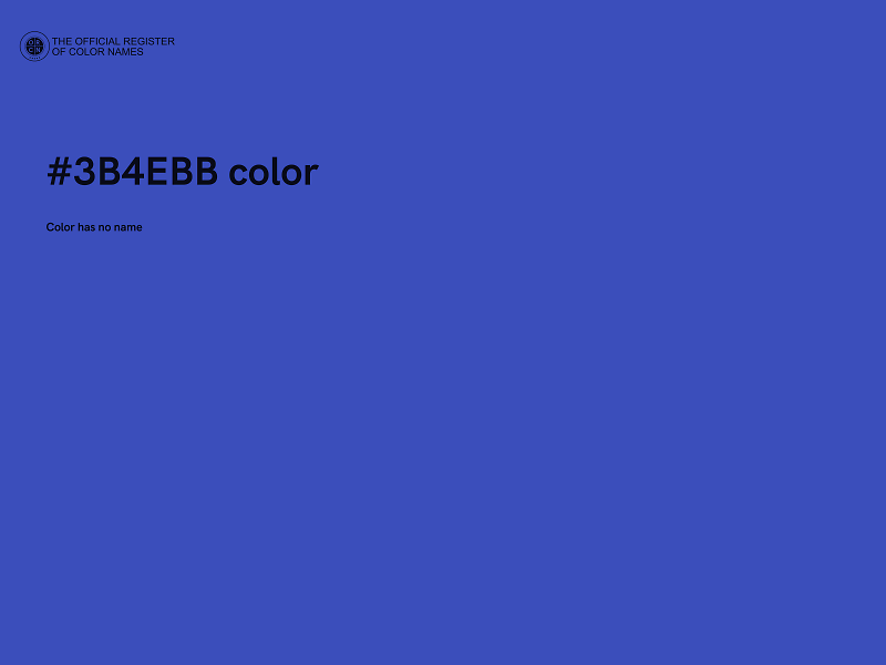 #3B4EBB color image