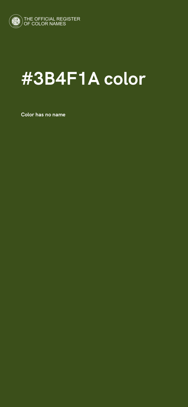 #3B4F1A color image