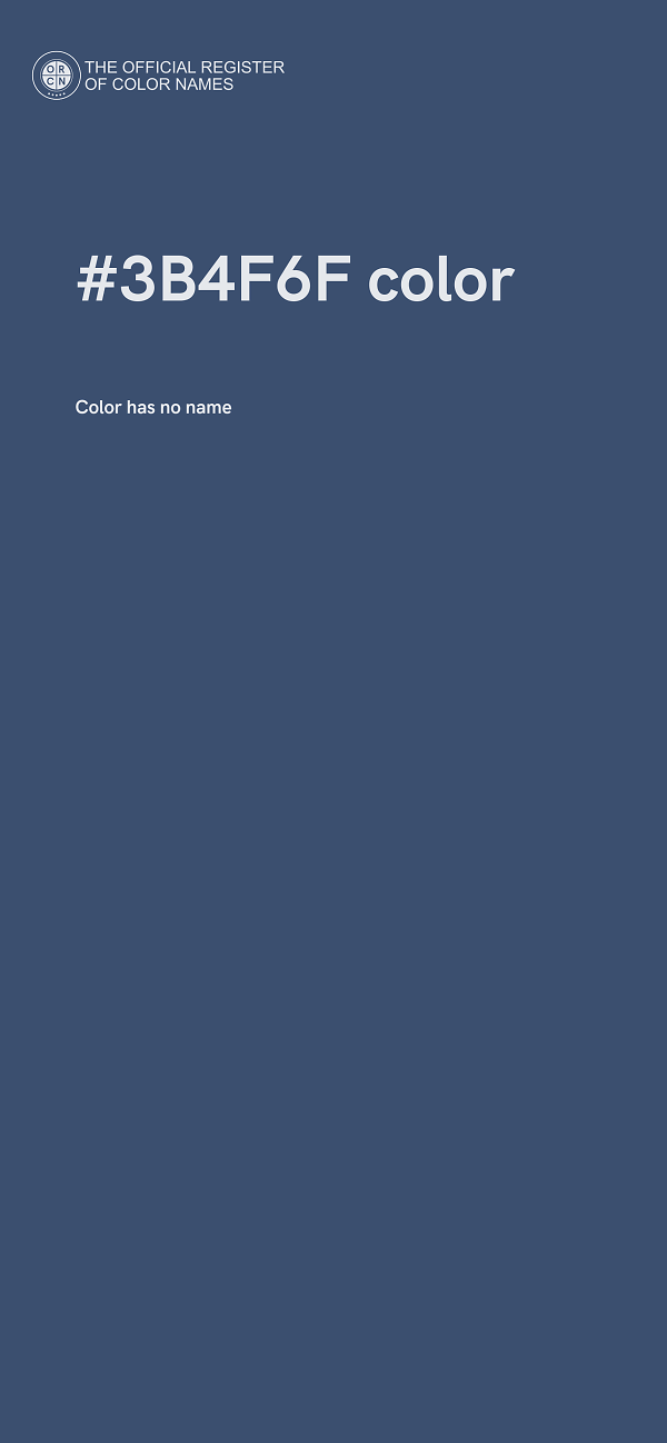 #3B4F6F color image