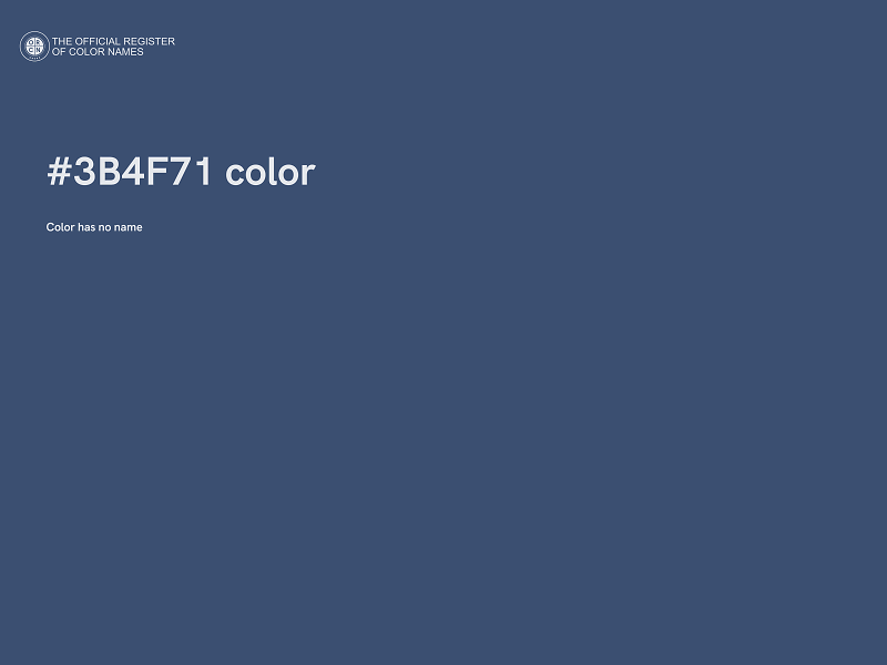 #3B4F71 color image