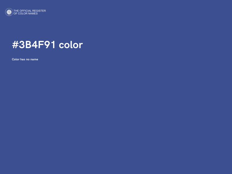 #3B4F91 color image