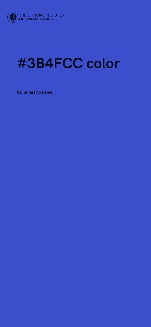 #3B4FCC color image