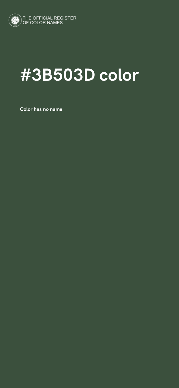 #3B503D color image