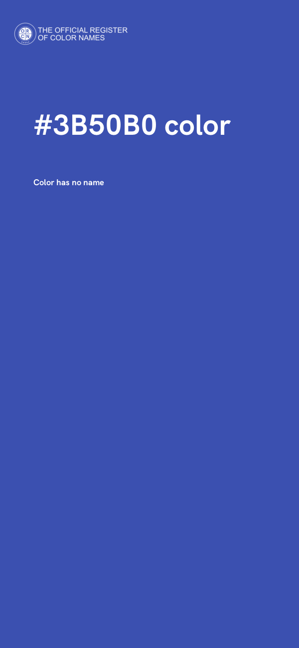 #3B50B0 color image