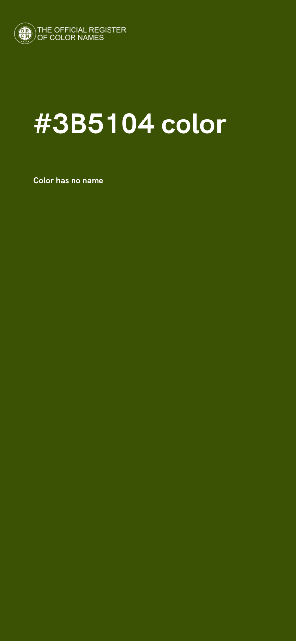 #3B5104 color image