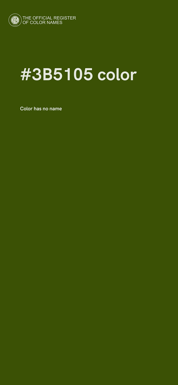 #3B5105 color image
