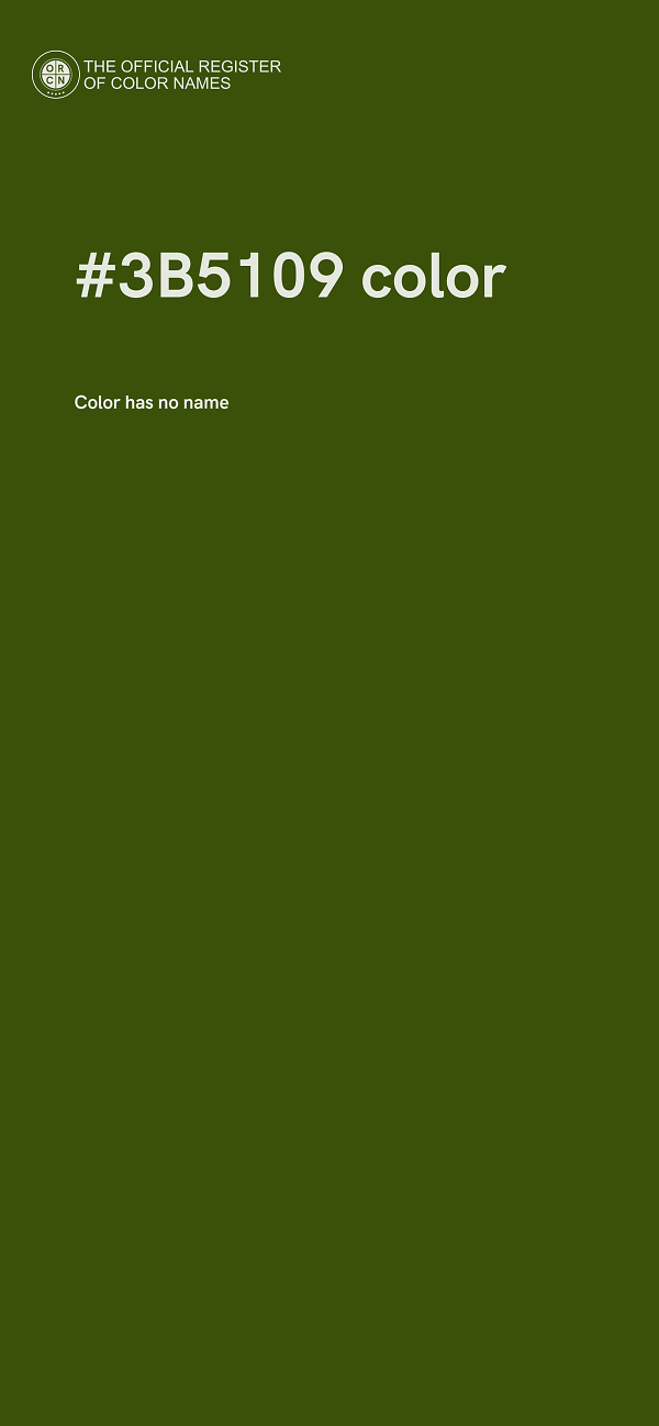 #3B5109 color image