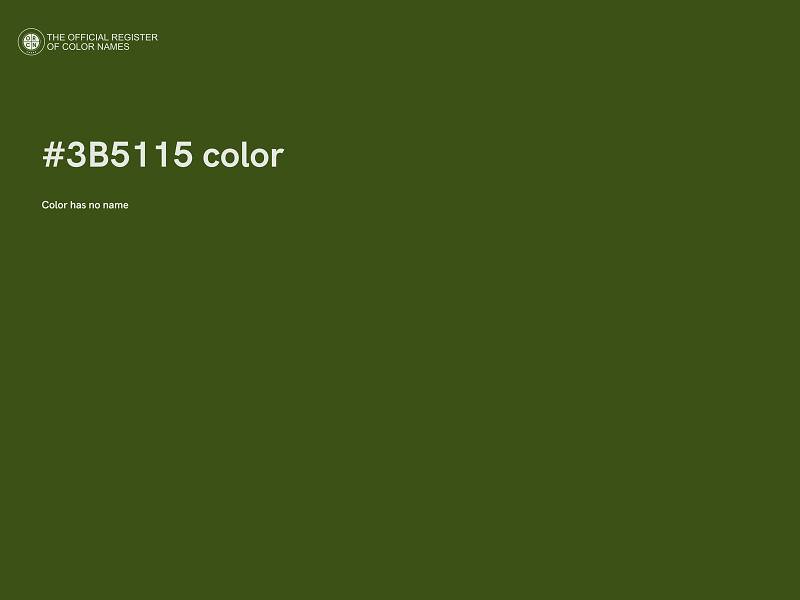 #3B5115 color image