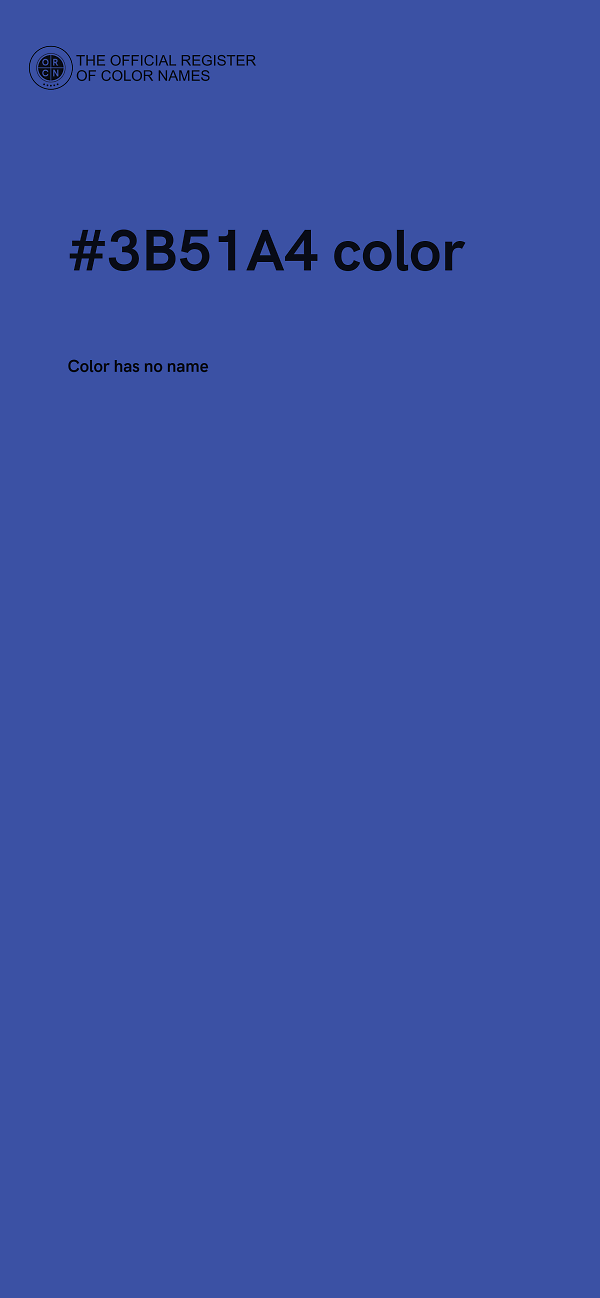 #3B51A4 color image