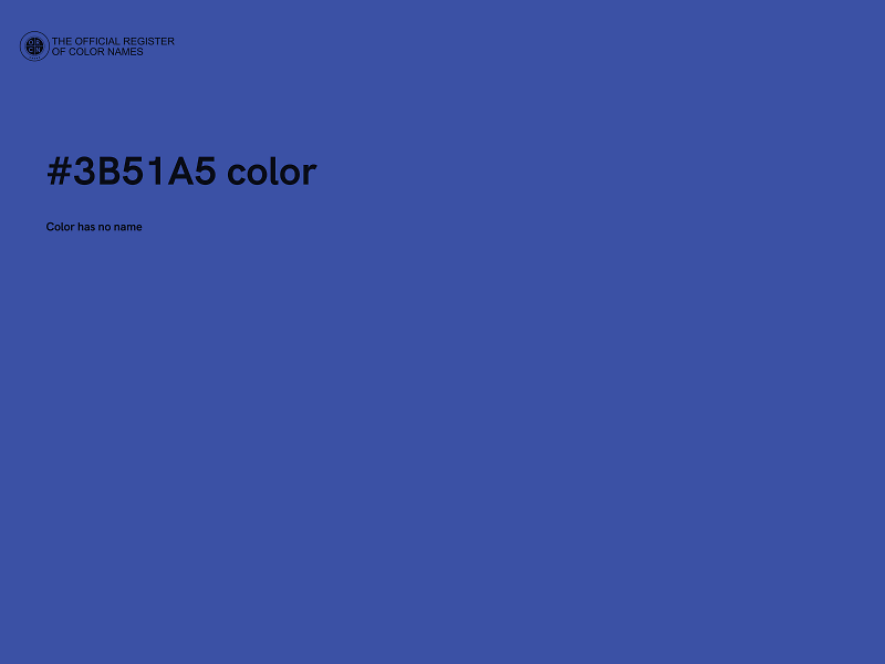 #3B51A5 color image