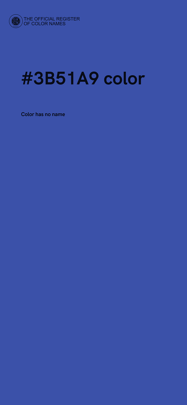 #3B51A9 color image
