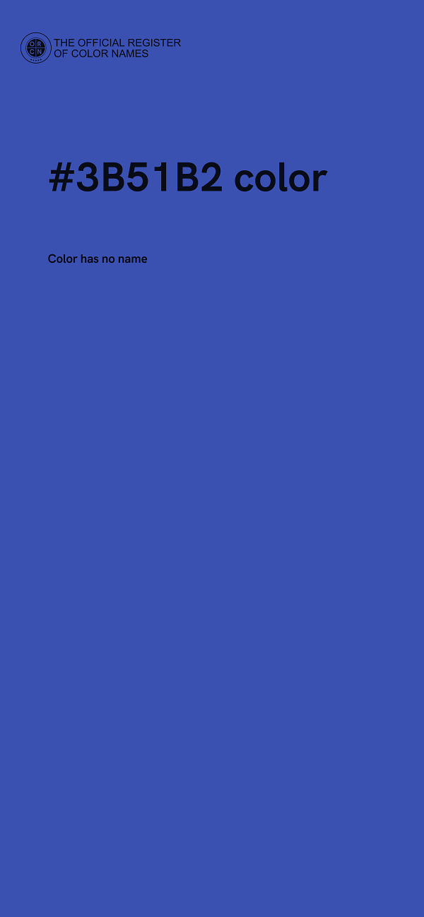 #3B51B2 color image
