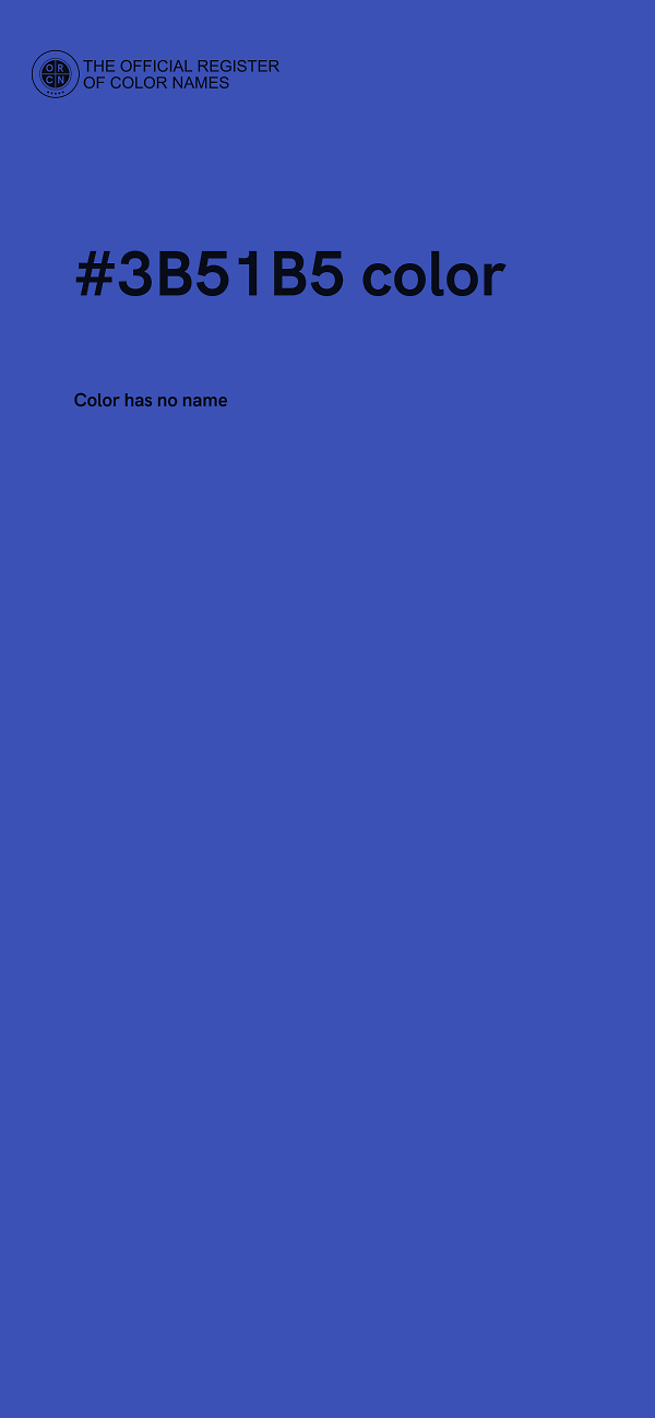 #3B51B5 color image