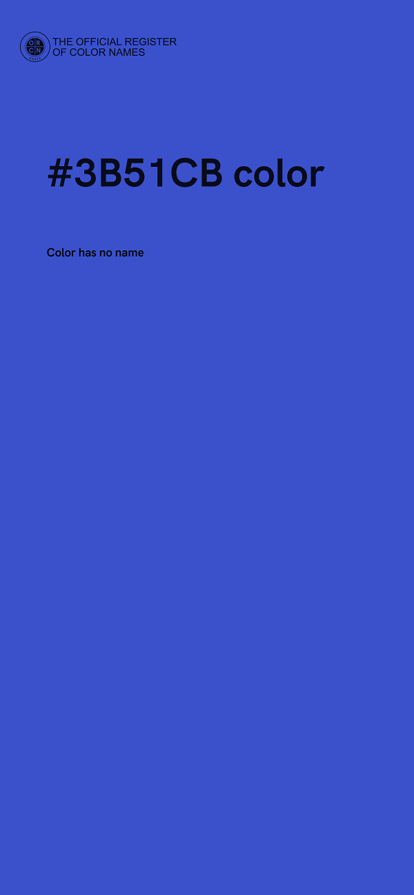 #3B51CB color image