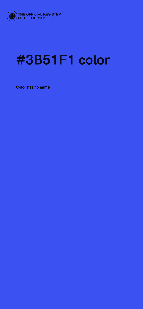 #3B51F1 color image
