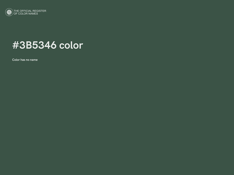#3B5346 color image