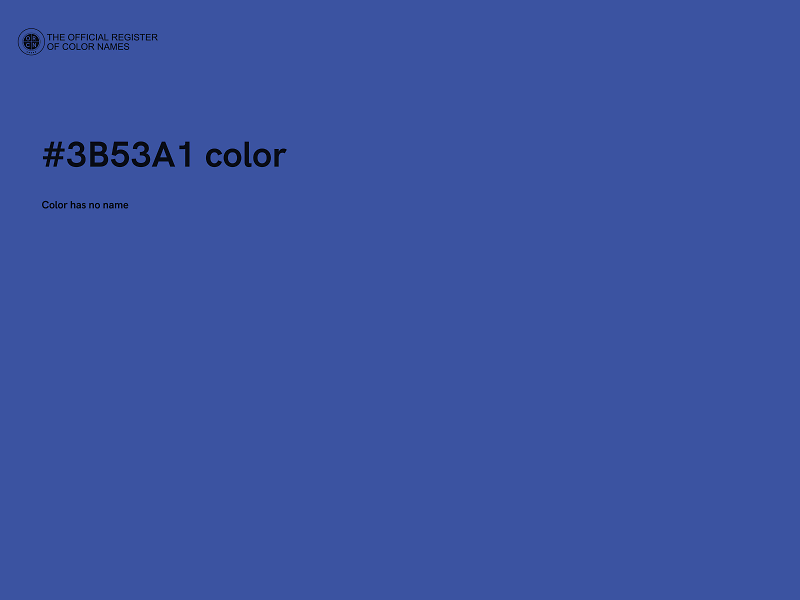 #3B53A1 color image