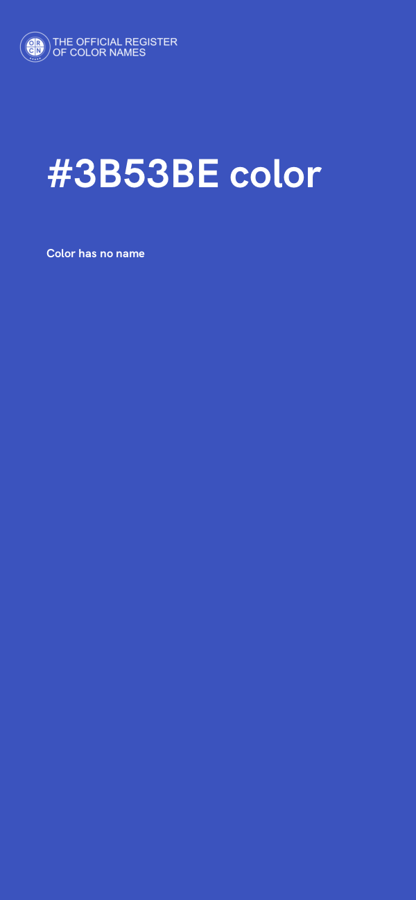 #3B53BE color image