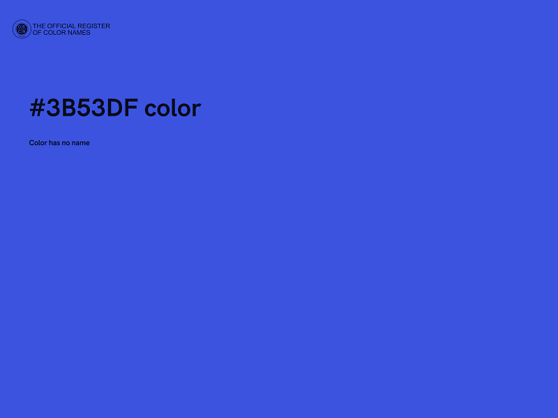 #3B53DF color image