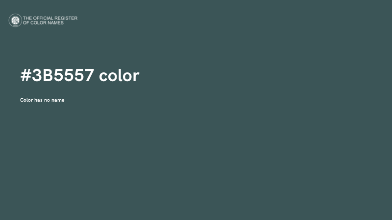 #3B5557 color image